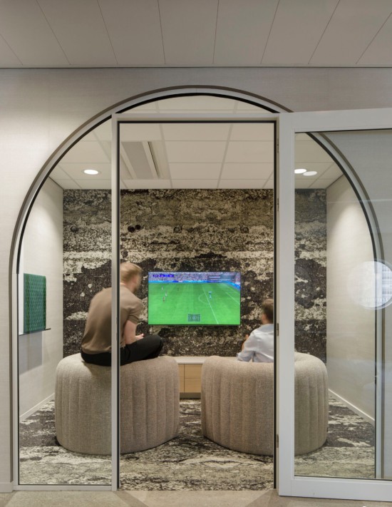 Ontspanningshoek met scherm Ontspanningshoek met scherm